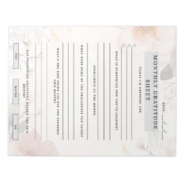 Bloco De Notas Folha de Gratidão Mensal