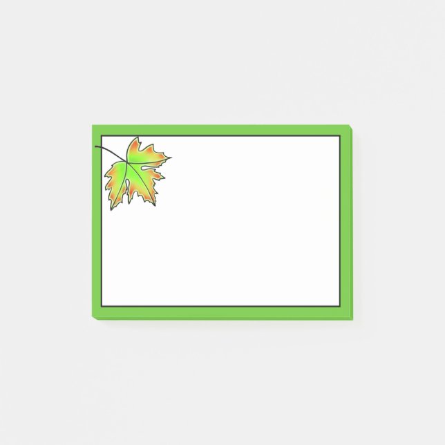 Bloco De Notas Folha de Maple (Frente)