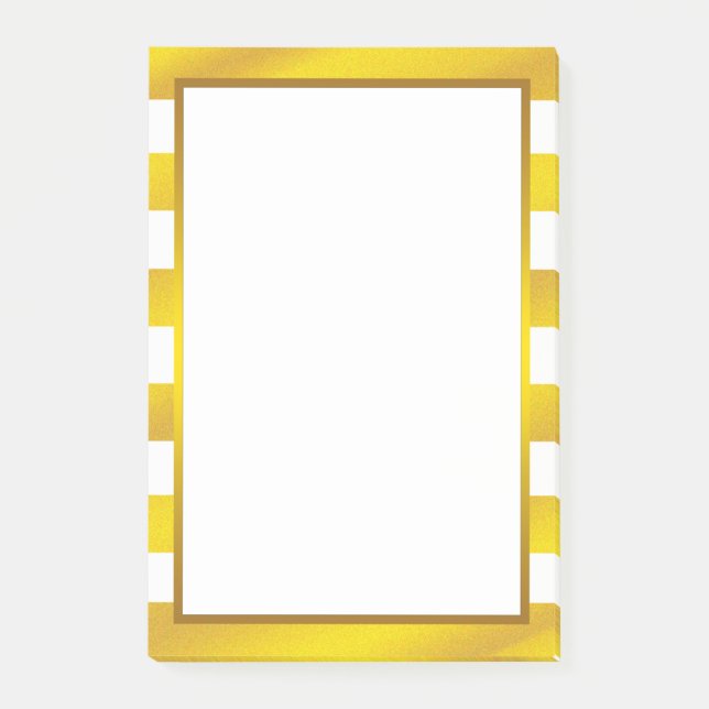 Bloco De Notas Folha de ouro Ouro branco Banha limpa (Frente)