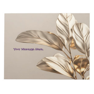 Bloco de notas Folha de Ouro Personalizado