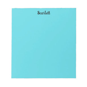 Bloco De Notas Folha de Papel Personalizado de Cor do Teal de Pas