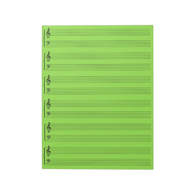 Bloco De Notas Folha de verdes limões (Invertido)