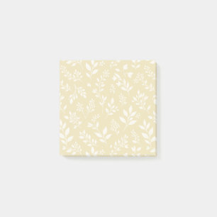 Bloco De Notas Folhagem de Outono Neutra - Trigo Dourado