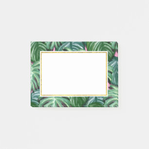 Bloco De Notas Folhagem tropical Verde e Lush