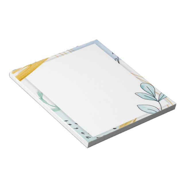 Bloco De Notas Folhas abstratas (Inclinado)