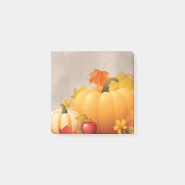 Bloco De Notas Folhas de abóboras (Frente)