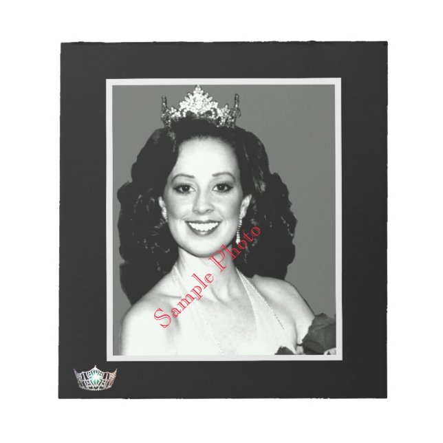 Bloco De Notas Folhas de Autografos Pageantes da Coroa Americana (Frente)