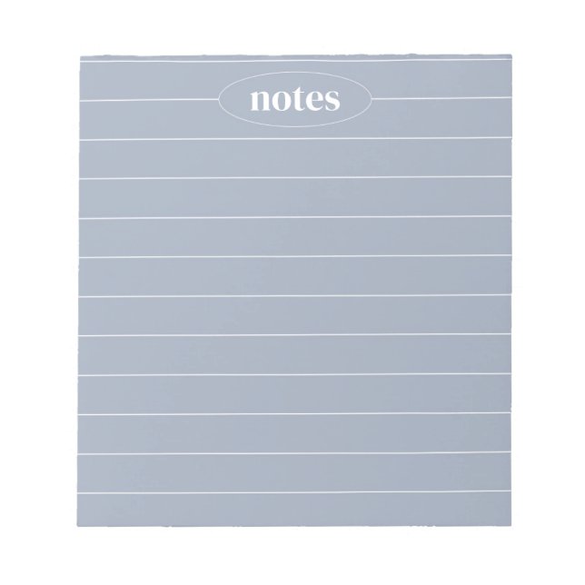 Bloco De Notas Folhas de Cinza Azul, Folha de Papel e Papel Moder (Frente)