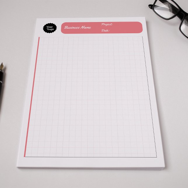 Bloco De Notas Folhas de Gráficos de Engenharia - Cor-de-rosa (Engineering Graph Sheets Grid Paper Pink Notepad)