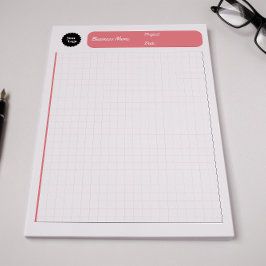 Bloco De Notas Folhas de Gráficos de Engenharia - Cor-de-rosa