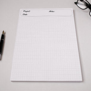 Bloco De Notas Folhas de Gráficos de Engenharia Papel em Grade de