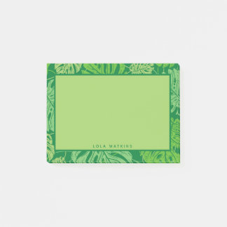 Bloco De Notas Folhas de Monstera Tropicais