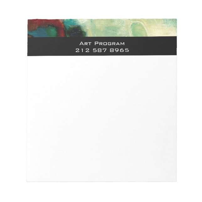 Bloco De Notas Folhas de notas de abstrato business (Frente)