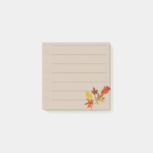 Bloco De Notas Folhas de Outono
