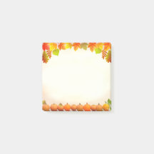 Folhas de outono e Pumpkins na rolagem