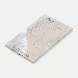Bloco De Notas Folhas de planejador diário personalizadas Footpri