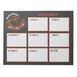 Bloco De Notas Folhas de planejador semanal Hocus Pocus