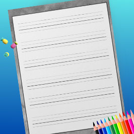 Bloco De Notas Folhas de Prática de Manuscrito Cor de Água de Cin