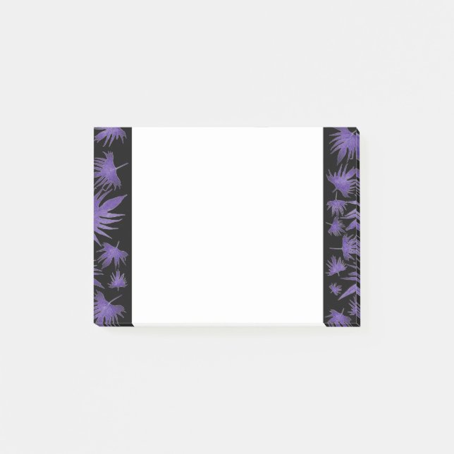 Bloco De Notas Folhas de vinha de canário roxo (Frente)