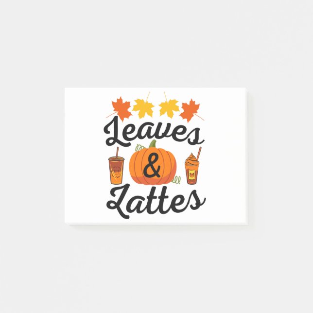 Bloco De Notas Folhas E outono Lateral (Frente)