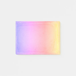Bloco De Notas Folhas roxas cor-de-rosa amarelas Pastel de Ombre
