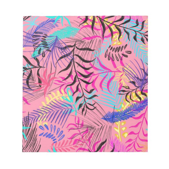 Bloco De Notas Folhas tropicais (Frente)