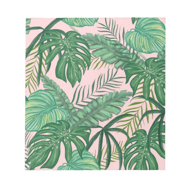 Bloco De Notas Folhas tropicais (Frente)