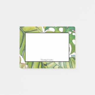 Bloco De Notas Folhas Tropicais Cujas Cores De Água
