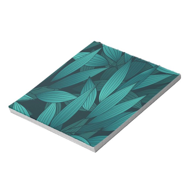 Bloco De Notas Folhas tropicais gradativas (Invertido)