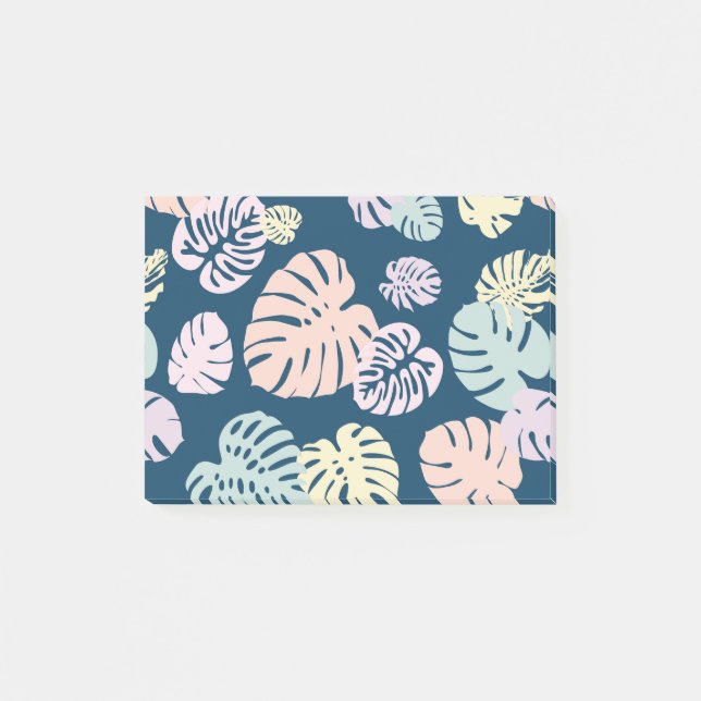 Bloco De Notas Folhas Tropicais Multicoloridas 4 (Frente)
