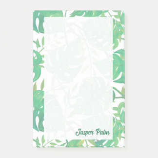Bloco De Notas Folhas Tropicais Personalizadas