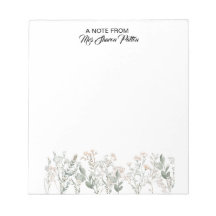 Forest Wildflowers Notepad