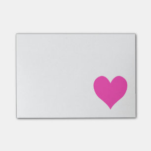 Bloco De Notas Forma bonito cor-de-rosa do coração de Bubblegum