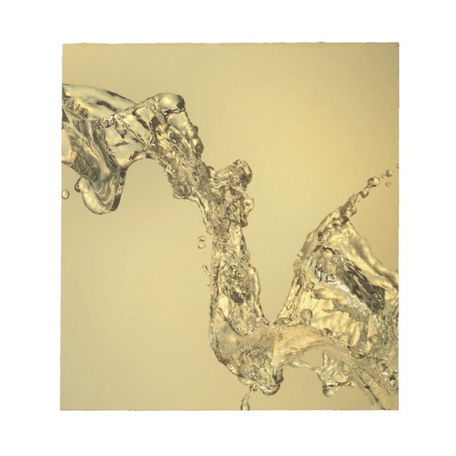 Bloco De Notas Forma de abstrato formada por água salgada (Frente)