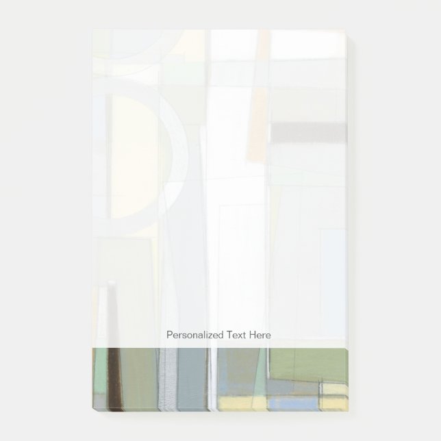 Bloco De Notas Formas Abstrato geométricas coloridas (Frente)