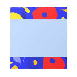 Bloco De Notas Formas botânicas arredondadas