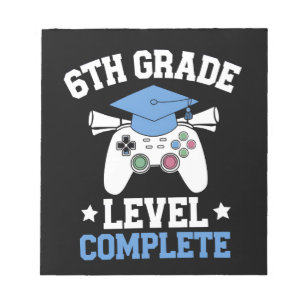 Bloco De Notas Formatura de Jogos de Nível de 6º Ano Completa