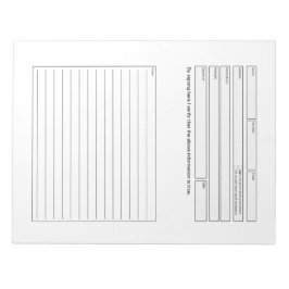 Bloco De Notas Formulário de consulta do cliente