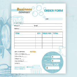 Bloco De Notas Formulário de NFF de Ordem de Lançamento do Serviç