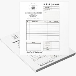 Bloco De Notas Formulário de pedido para impressão, Fatura com lo