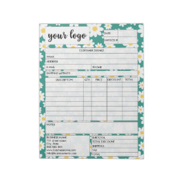 Bloco De Notas Formulário de Vendas Comerciais de NFFs Recebiment