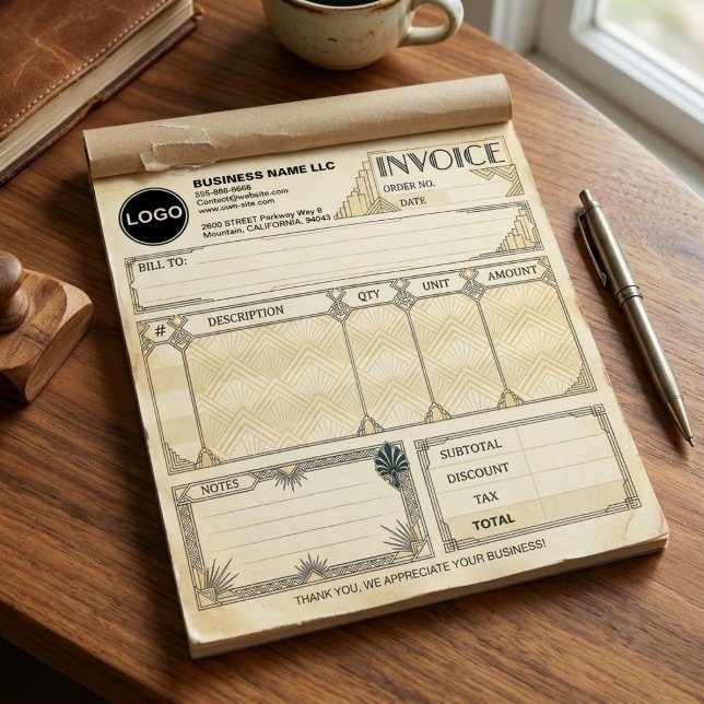 Bloco De Notas Formulários de Ordem de Recebimento de Venda de Fa (printable antique sales bill pad, vintage custom business sales book, old template cash receipt book)