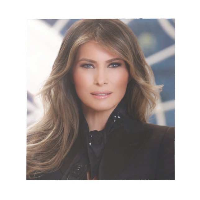 Bloco De Notas Foto da Casa Branca Oficial Melania Trump (Frente)