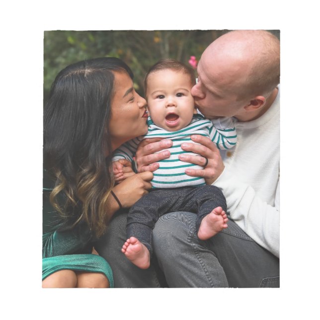 Bloco De Notas Foto da família personalizada (Frente)