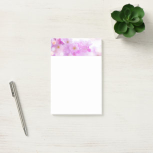 Bloco De Notas Foto das flores de cerejeira rosa