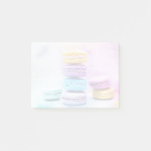 Bloco De Notas Foto de Macarões Deliciosos Coloridos