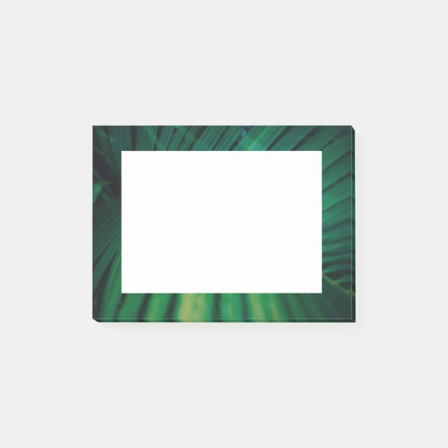 Bloco De Notas Foto de Natureza da Floresta Tropical de Folha Ver (Frente)