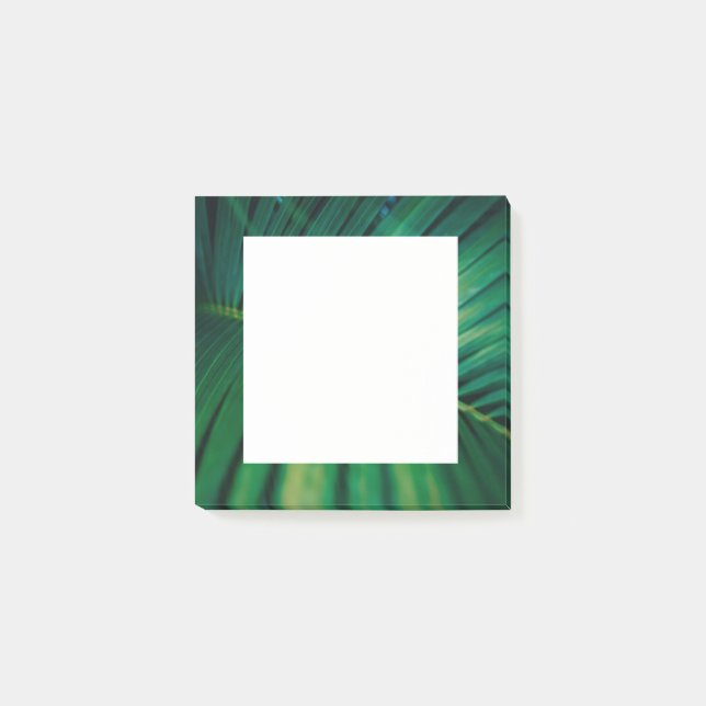 Bloco De Notas Foto de Natureza da Floresta Tropical de Folha Ver (Frente)