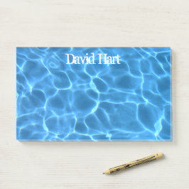 Bloco De Notas Foto de Piscina Azul Aqua