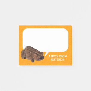 Bloco De Notas Foto de Toad Orange American Personalizada